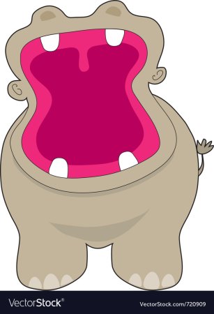 Бегемотик открыл ротик