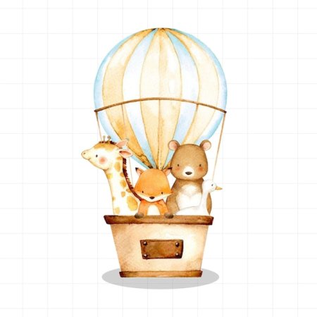Мишка на воздушном шаре