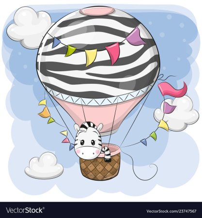 Воздушный шар мультяшная