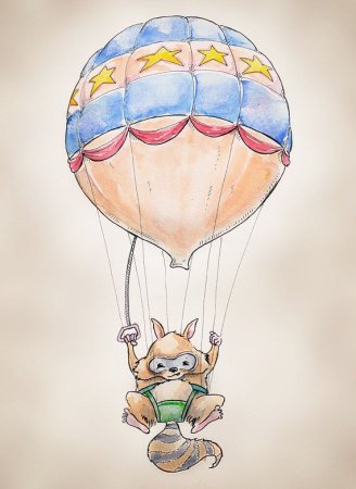 Воздушный шар скетч