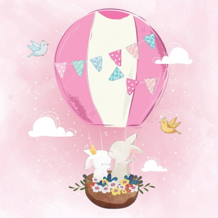 Слоник на воздушном шаре