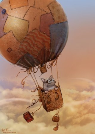Зверушки на воздушном шаре