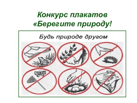 Плакат берегите природу