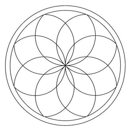 Орнамент из кругов и окружностей