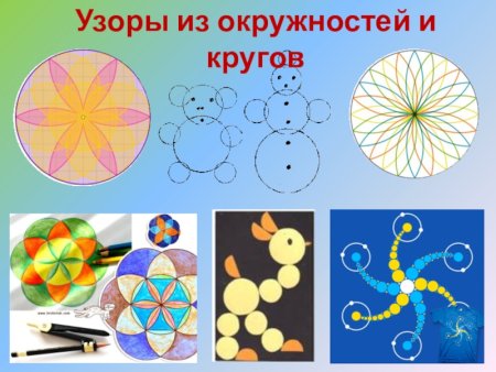 Рисование из кругов для детей