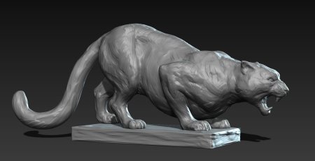 Скульптура тигра збраш