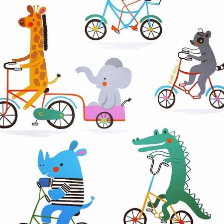 Звери на велосипеде