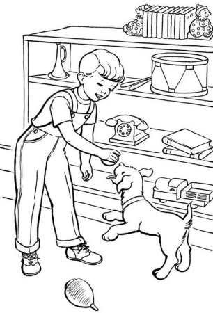 Раскраски с домашними питомцами