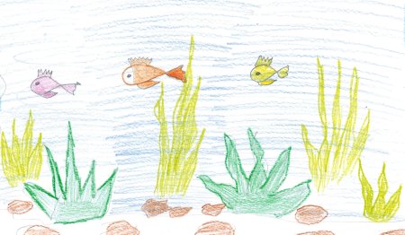 Иллюстрация к пьесе сен Санса аквариум