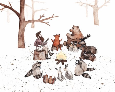 Раскраски с лесными животными для детей