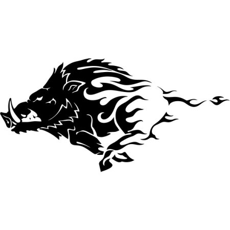 Трафарет кабана для травления