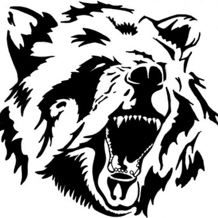 Медведь тату эскиз