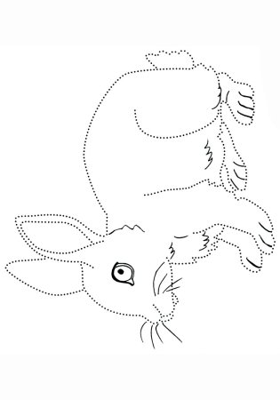 Животные по точкам для детей