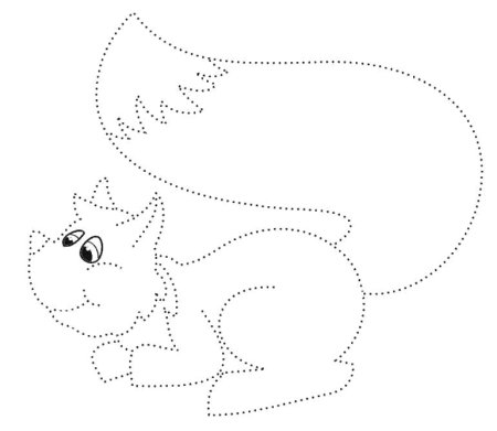 Обвести рисунок по точкам для детей