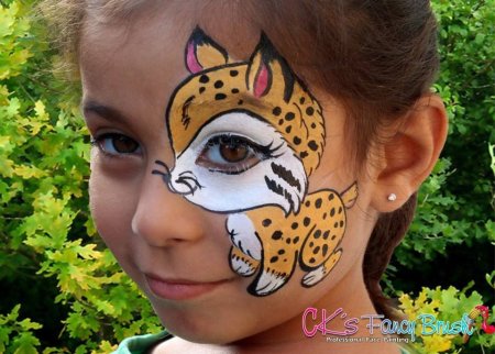 Разрисованные лица детей красками