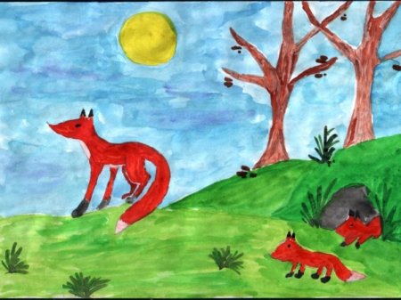 Удивительный мир животных рисунки детей