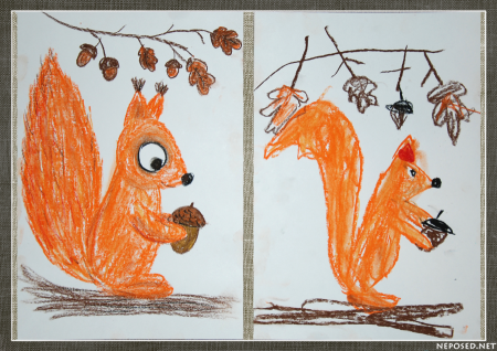 Рисование Белочка