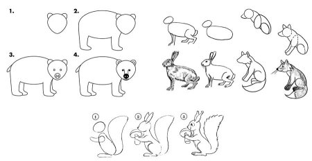 Рисование в старшей группе на тему животные