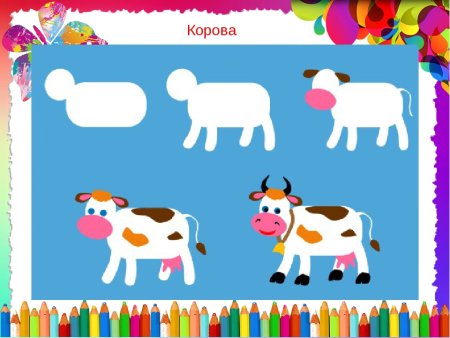 Рисование Жираф старшая группа