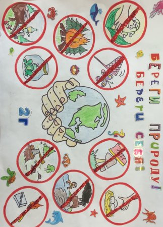 Плакат берегите природу