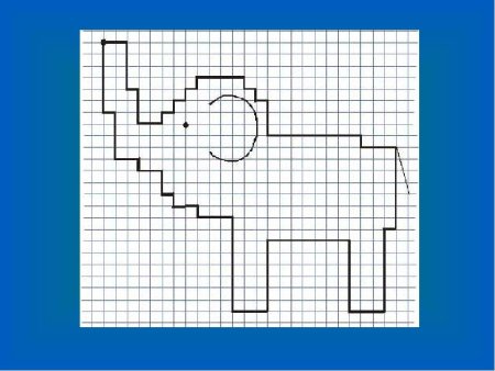 Графический диктант слон