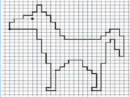 Графические рисунки по клеточкам