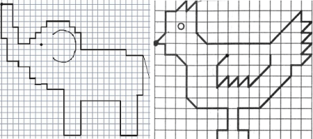 Графический диктант Жираф