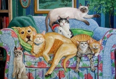 Кошки художницы Joy Campbell