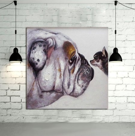 Постеры с собаками в интерьере