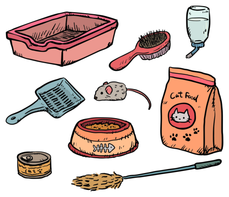 Игрушка кошка раскраска