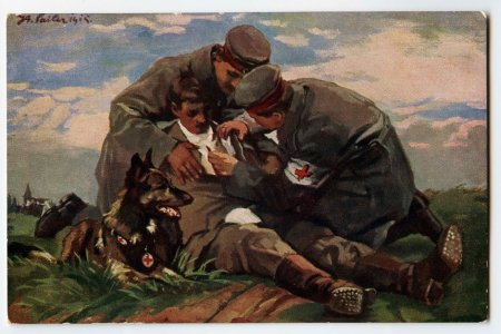 Собаки в войне в живописи