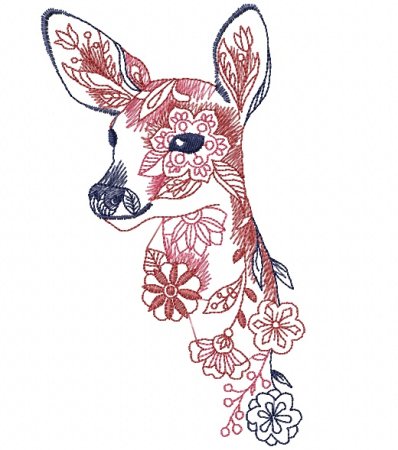 Машинная вышивка животные