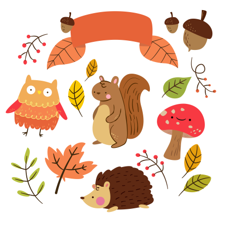 Осенние наклейки