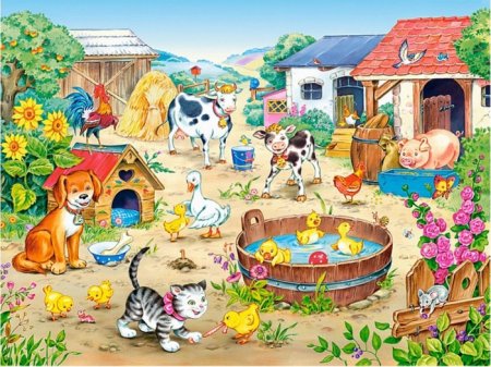 Пазлы b5-06489 ферма, (60 деталей Midi) Castor Land