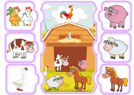 Домашние животные для детей 3-4 лет