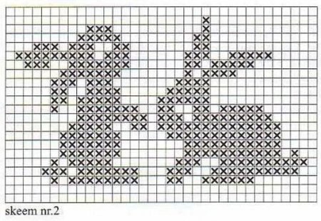 Схемы жаккардовых узоров для детей