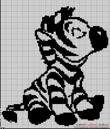 Монохромная вышивка детская