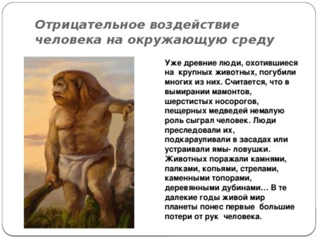 Воздействие животных на природу