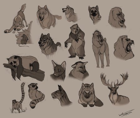 Аниме животные люди