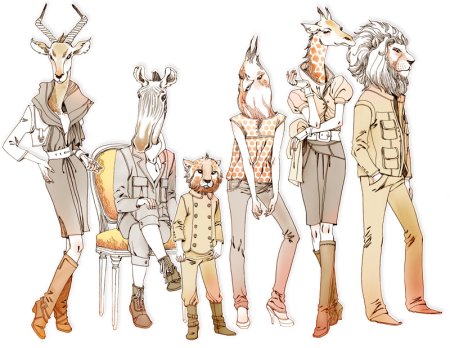 Животные в стиле людей