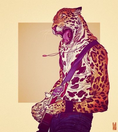 Человек животное арт