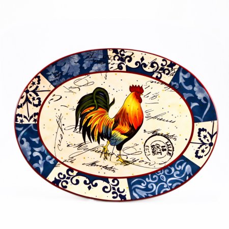 Посуда с петухами