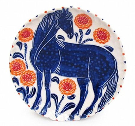 Животный орнамент на посуде