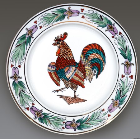 Животный орнамент на посуде