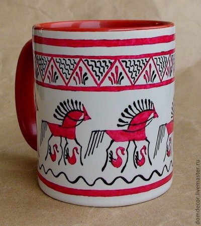 Рисунки на глиняных тарелках