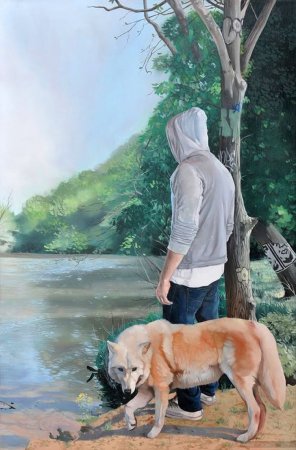 Люди и животные на природе