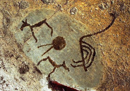 Древние наскальные рисунки в Карелии