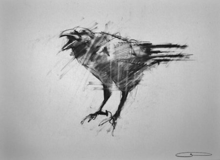 Зарисовки черной ручкой