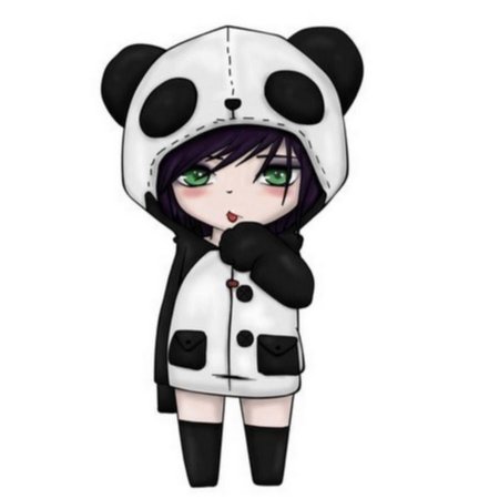 Девочка в костюме панды