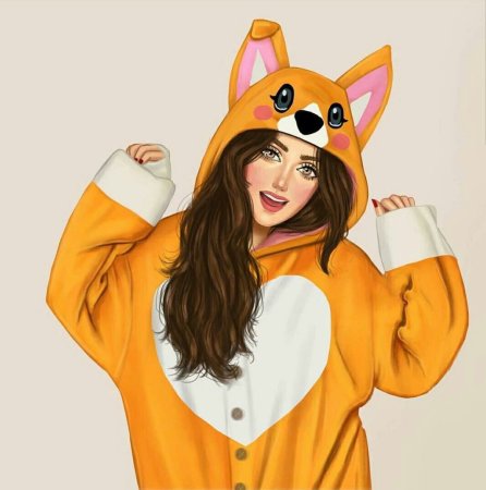 Иллюстрации девочки в пижамках